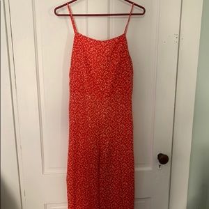 Red summer jumpsuit